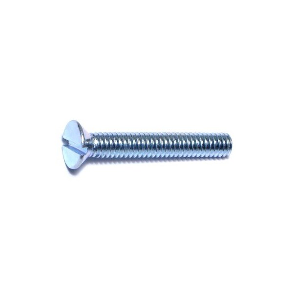Midwest Fastener #12-24 x 1-1/2 in Slotted Flat Machine Screw, Zinc Plated Steel, 20 PK 61213 - main